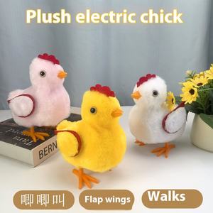 Nuevo juguete electrónico de <span class=keywords><strong>pollito</strong></span> de peluche para niños, alas de chirrido para bebés, juguete de pollo con características de simulación, mascota electrónica para niños - Product Image 2
