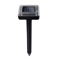 Répulsif solaire rechargeable pour animaux nuisibles, 2025, en plastique, à ultrasons, pour gophers, serpents, marmottes et taupes