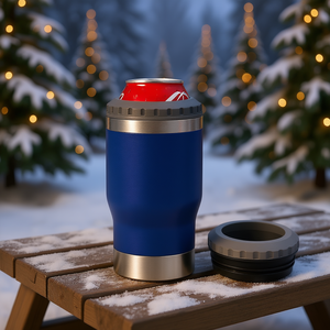 Hipdeer Can Cooler 14oz Vacuum Insulated Stainless Steel Blue <b>Red</b> Green Mirror Gold Travel Mug For Christmas Gifts - Product Image 2