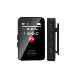 เครื่องเล่น MP3 MP4 แบบพกพาพร้อมคลิปหนีบด้านหลัง บันทึกเสียงสนทนาได้ หน้าจอ HD ลำโพงในตัว แบตเตอรี่ใช้งานได้ยาวนาน - Product Image 1