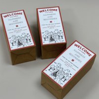 Boîtes en papier personnalisées de haute qualité, pliables, écologiques, biodégradables, recyclables, avec lamination mate, pour cadeaux de mariage, par RUNWELL