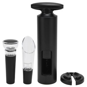Hot Sale Classical Black Wine Opener Decanter Red Wine Aerator Pourer <b>Bottle</b> <b>Stopper</b> Portable <b>Bottle</b> Opener - Product Image 1