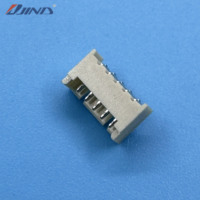 Connecteur JINDA 1.25T-1-5AW 1.25mm 5 broches 90 degrés PCB LED DC Mâle SMT MH 1.25 Wafer Header Wire-to-Board avec placage en étain Beige Coudé