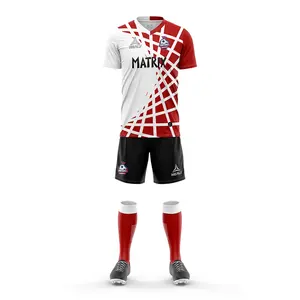 Camiseta de manga corta con logotipo personalizado para equipos de equipos europeos, camiseta de fútbol de diseño Original con estampado de número de Sponsor