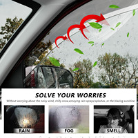 Deflectores de Viento y Protectores de Lluvia para Ventanas Laterales, Modelo Estadounidense para Toyota Tacoma 2024-2025, Ajuste Personalizado, Fácil de Limpiar, Larga Duración