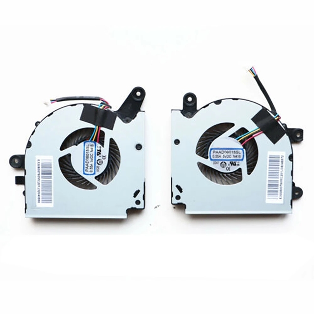 NEW CPU GPU cooling Fan for MSI GF75 Thin 8RC 8RD 9SC 9SD MS-17F3 PAAD06015SL 0.55A 5VDC N415 N416 DC5V 0.55A