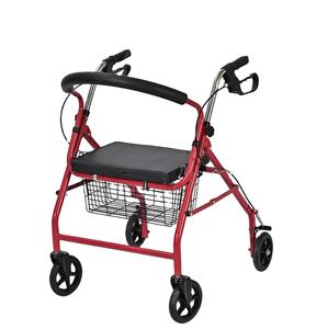 Chariot de courses moderne et pratique pour personnes âgées avec siège, roues, panier, déambulateur pour personnes handicapées, pour les applications pieds, corps, tête - Product Image 6