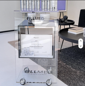 Chariot de rangement transparent en acrylique pour salon de beauté, chariot à outils de manucure spécial, valise de maquillage - Product Image 5