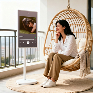 Écran tactile intelligent portable de 32 pouces, moniteur tactile mobile pour la maison, tablette réglable en hauteur - Product Image 1