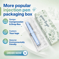 Recyclable Paper Injection Pen Box With Double Tuck End and Low MOQ Compatible with V1 V2 V3 V4 Injection Pen