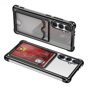 Étui avec emplacement pour carte pour <span class=keywords><strong>Samsung</strong></span> A73 A72 A71 A70 A55 A54 A53 A52 A51 A50 A34 A33 <span class=keywords><strong>A32</strong></span> A31 A25 A24 A23 4G <span class=keywords><strong>5G</strong></span> <span class=keywords><strong>Coque</strong></span> arrière souple en TPU - Product Image 1