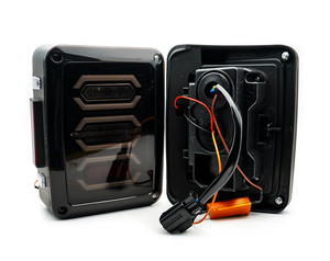 Feux arrière à <span class=keywords><strong>LED</strong></span> clignotants pour <span class=keywords><strong>Jeep</strong></span> <span class=keywords><strong>Wrangler</strong></span> <span class=keywords><strong>JK</strong></span> 2007+ (version EURO/US) - Product Image 6