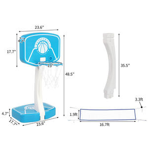 ชั้นวางบาสเก็ตบอลริมสระน้ำขนาดกะทัดรัดสำหรับใช้กีฬาในร่ม - Product Image 5