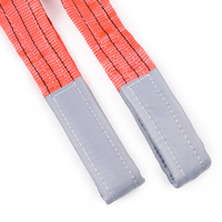 Élingues plates à double œil Élingues de levage en polyester 100% de haute qualité