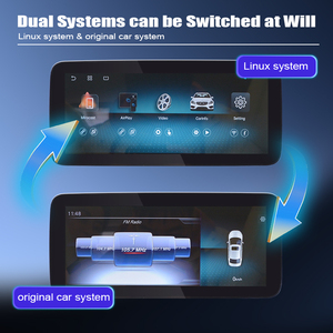 Écran tactile Linux multimédia CarPlay sans fil de 12.3/10.25 pouces pour système Mercedes-Benz Classe C/GLC 2015-2019 NTG5.0 5.1 - Product Image 5