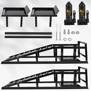 2pcs 5 Ton Heavy-Duty Portable Hydraulique Camion Service Ascenseur Rampes <span class=keywords><strong>Auto</strong></span> <span class=keywords><strong>Garage</strong></span> Réparation pour Camions Véhicules - Product Image 3