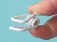Clip de puce de Offres Spéciales Clip en acier enduit de PVC pratique adapté aux vêtements de sac de puce d'emballage alimentaire