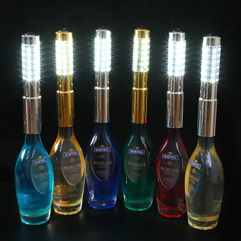 Gold Rechargeable Sparkler Flashing Champagne LED Bottle Strobe Baton
