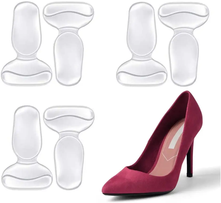 Protège-talons transparents pour chaussures, prévention des ampoules, accessoire de protection des pieds, soulagement de la douleur, Inserts de coussins pour chaussures amples pour femmes, en stock