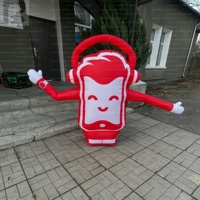 Danseur d'air gonflable géant de 2 m avec logo personnalisé et bras ondulant pour smartphone, téléphone portable, magasin d'électronique/marque