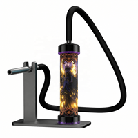 Nouvelle conception de chicha électrique rechargeable sans charbon, chicha électrique portable avec emballage cadeau 20mg 60k