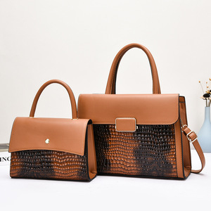 Fashion Lady Multi-Piece Women's Pu Leather Waterproof Handbag with Removable Shoulder Strap and Large Capacity - Product Image 5