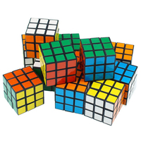 Cube magique promotionnel en plastique coloré de 3 cm, 3,5 cm, 4,7 cm, 5,3 cm, 5,7 cm, 6 cm, 6,8 cm, jouet éducatif pour enfants