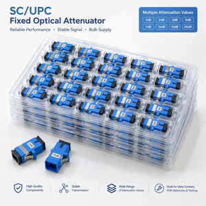 Adaptador SC, Atenuador Óptico Fijo de 1dB, 2dB, 3dB, 5dB, 7dB, 10dB, 15dB, 20dB, SC-SC Hembra a Hembra, Atenuador de Fibra Monomodo - Product Image 2