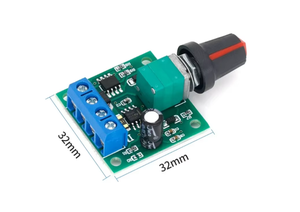 Contrôleur de vitesse de moteur PWM 1803BK DC 1.8-15V 2A, module régulateur de commande basse tension réglable - Product Image 2
