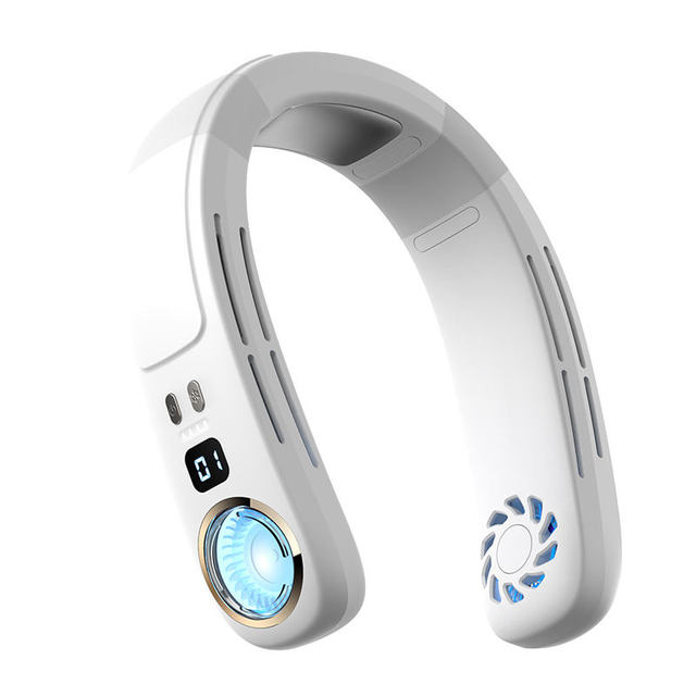 2026 Summer Outdoor Air Conditioner Big Wind USB Mini Bladeless Rechargeable Portable Hanging Wearable Neck Fan