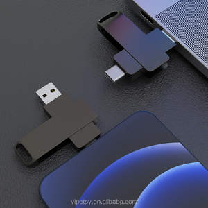 Clé USB Métallique Grande Capacité 2-en-1 Double USB 8 Go 16 Go 32 Go 64 Go 128 Go 256 Go 512 Go USB2.0 Vitesse Mobile Métallique – Vente en Gros - Product Image 6