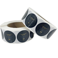 Fabricants d'étiquettes personnalisées pour cosmétiques, étiquettes en vinyle avec feuille d'or, étanches, pour shampooing, étiquettes noires de luxe, étiquettes privées pour soins personnels, bouteilles