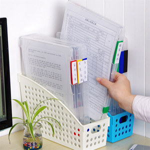 Caja de almacenamiento de carpetas de archivos de plástico PP PET transparente con Tab Gangtong - Product Image 4