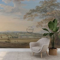 Papier peint auto-adhésif imperméable pour la décoration murale de la maison, paysage rural vintage, papier peint mural