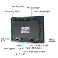 Controlador Lógico Programable Coolmay Automation EX3G-8070H-44MT HMI PLC Todo en Uno de 7 Pulgadas con Salida Digital y Analógica