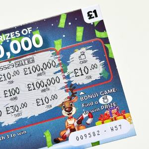 Kartu goresan meriah $100,000 menang hadiah pesta bisnis potensial-kotak kartu bisnis kardus tahan lama tas kartu ucapan - Product Image 5