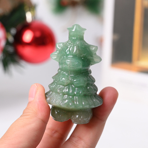 Sculptures d'arbre de Noël en pierres précieuses naturelles pour la décoration intérieure, vente en gros - Product Image 1