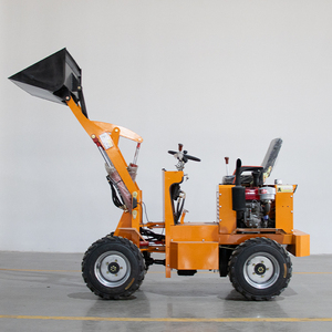 Carregadeira Elétrica Mini Personalizável 500 kg 700 kg 800 kg, Micro Carregadeiras de Rodas a Diesel com Cabine Opcional para Uso Doméstico - Product Image 1