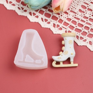 Early Riser New Christmas Series Molde para galletas de chocolate <span class=keywords><strong>Fondant</strong></span> Muñeco de nieve Bastón <span class=keywords><strong>Caballo</strong></span> de Troya Molde de silicona para hornear - Product Image 3