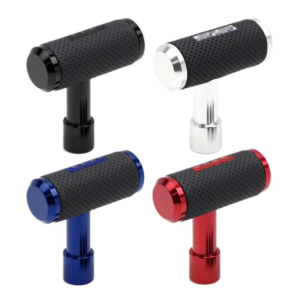 Ручка переключения передач PUERXIN, универсальный рычаг переключения передач с кожаной ручкой, для гонок