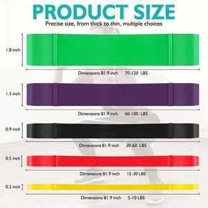 कस्टम लोगो भारी शुल्क लंबे पुल-अप बैंड ने जिम कसरत और ताकत प्रशिक्षण के लिए लेटेक्स प्रतिरोध अभ्यास हिप बैंड स्थापित किया - Product Image 4