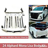 Nouveau kit carrosserie style Modellista avec poutre de renforcement de pare-chocs et découpes pour échappement, pour Alphard Vellfire (retrofit/amélioration)