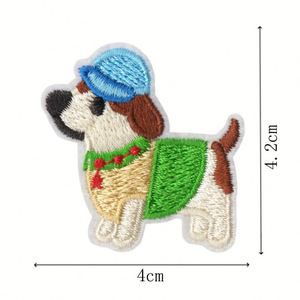 Nuevo Parche Bordado Termoadhesivo de PVC Ecológico con Diseño de Perro Adorable y Colorido para Decoración de Sombreros, Bolsos y Ropa - Product Image 5