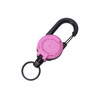 Accessoire d'extérieur : Clip de câble en acier rétractable pour sacs à dos, accessoire de pêche en plein air, cordon anti-perte, enrouleur rétractable