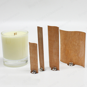 Mèches en bois pour bougies avec base métallique pour la fabrication de bougies, mèches en bois ondulées simples/doubles à vendre - Product Image 4