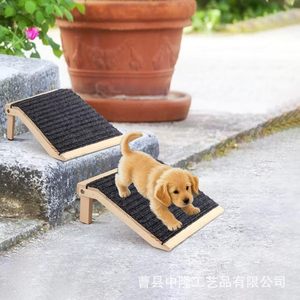 Rampa de madera para perros, plegable, para interiores, escalera pequeña, diseño rectangular sólido, fabricada en Shandong - Product Image 1