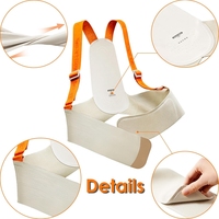 Ceinture de grossesse respirante, antibactérienne, écologique, certifiée CE, WISETOP, bande abdominale réglable, soutien dorsal, sangles pour