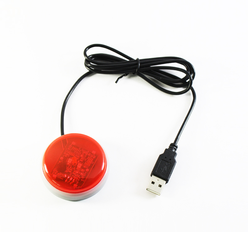 Custom <strong>USB</strong> 2.0 Light-Up <strong>Big</strong> <strong>Red</strong> Green LED <strong>Button</strong> With Weblink Launch <strong>Programmable</strong> Smart Push Web <strong>Button</strong>