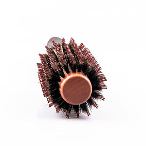 Cepillo de pelo redondo de cerdas de nailon y jabalí con mango de madera, el más vendido, con logotipo personalizado, para peluquería, para desenredar el cabello - Product Image 3