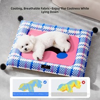 Coussins pour chiens et chats, tapis de couchage respirant et rafraîchissant pour chiens de taille moyenne à petite, imperméable, double face, motif dessin animé, printemps-été